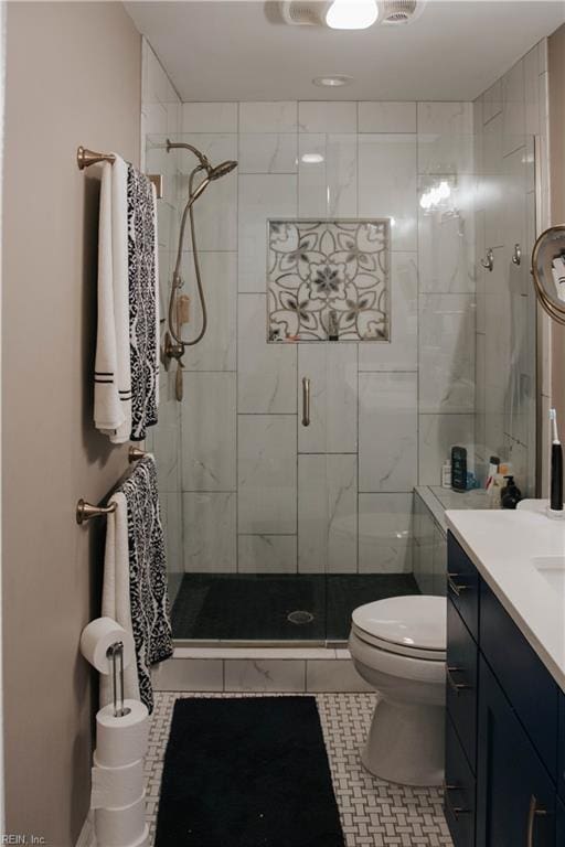 3728 Sidley Rd, Chesapeake, VA 23321 - bathroom featuring vanity and a shower stall