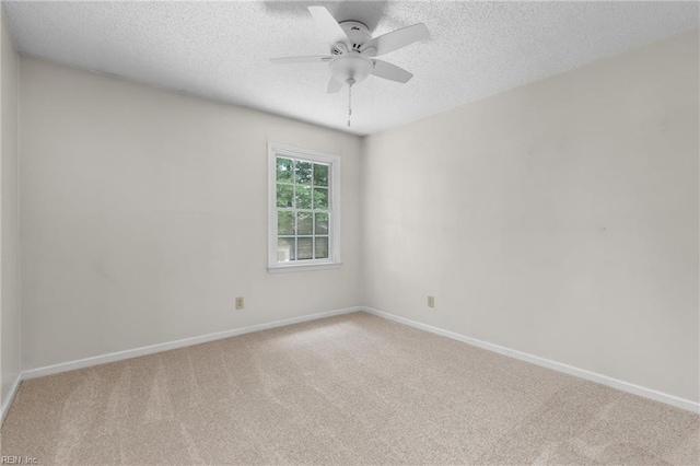 1444 Debbs Ln, Chesapeake, VA 23320 - unfurnished room featuring a textured ceiling, light colored carpet, and ceiling fan