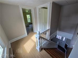 1697 Old Ferry Rd, Hudgins, VA 23076 - stairs featuring baseboards and wood finished floors