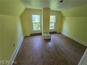 1697 Old Ferry Rd, Hudgins, VA 23076 - additional living space featuring vaulted ceiling