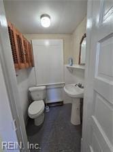 1697 Old Ferry Rd, Hudgins, VA 23076 - bathroom with toilet