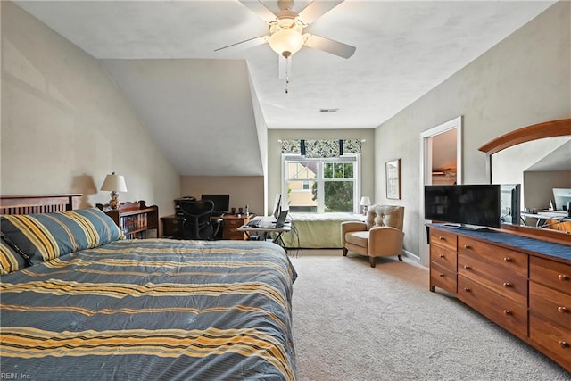 3209 Dodd Dr, Chesapeake, VA 23323 - bedroom featuring light colored carpet, an office area, and a ceiling fan