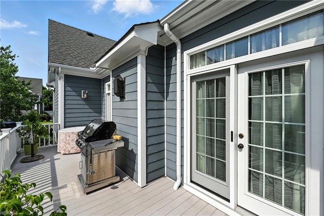 3209 Dodd Dr, Chesapeake, VA 23323 - deck featuring french doors and grilling area