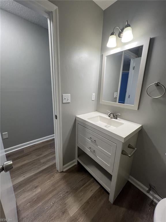 12803 Daybreak Cir, Newport News, VA 23602 - bathroom with wood finished floors and vanity