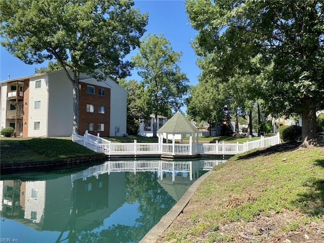 12803 Daybreak Cir, Newport News, VA 23602 - view of pool with a gazebo and a water view