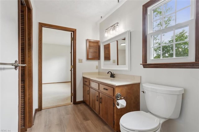 112 Farmington Blvd, Hampton, VA 23666 - half bath featuring wood finished floors and vanity