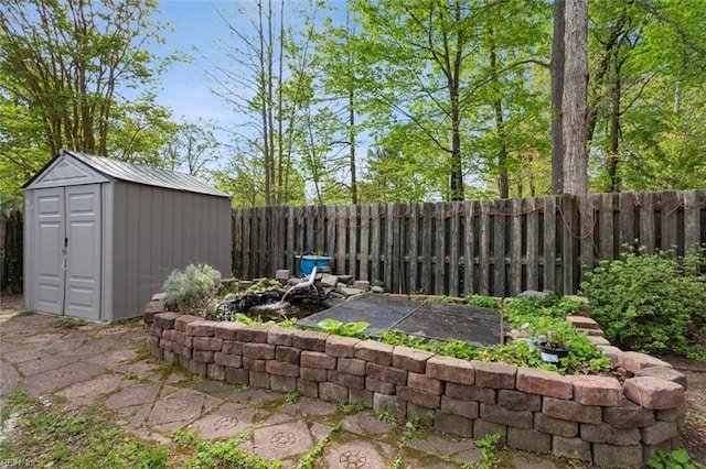 112 Farmington Blvd, Hampton, VA 23666 - fenced backyard with a shed and a patio area