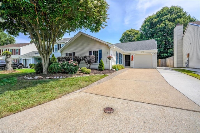 1964 Nettle St, Virginia Beach, VA 23453 - view of front of home featuring concrete driveway and a garage