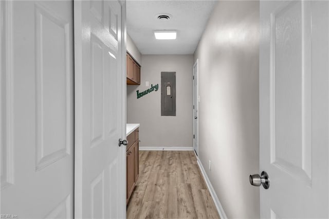 3905 Stonebridge Ct, Chesapeake, VA 23321 - corridor with electric panel and light wood-style flooring