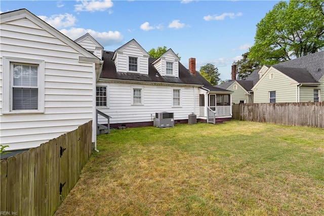 5 Rex Ave, Portsmouth, VA 23702 - back of house featuring a fenced backyard, crawl space, and a residential view