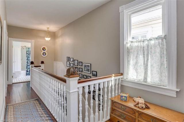 122 S Willard Ave, Hampton, VA 23663 - hall with an upstairs landing and wood finished floors