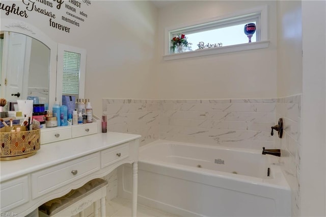 6285 Buckley Hall Rd, Cobbs Creek, VA 23035 - bathroom featuring a jetted tub and vanity