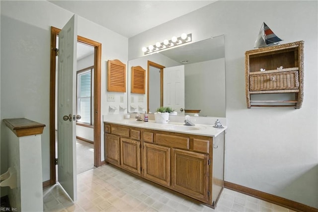 5481 Club Head Rd, Virginia Beach, VA 23455 - full bath with tile patterned floors and double vanity