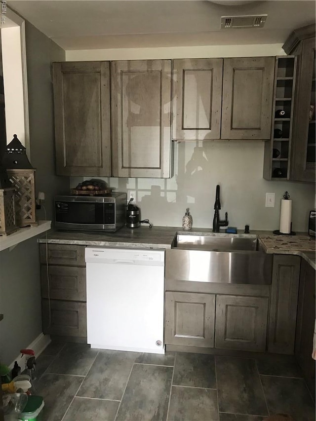 3500 Dana Ln, Virginia Beach, VA 23452 - kitchen with dishwasher and stainless steel microwave