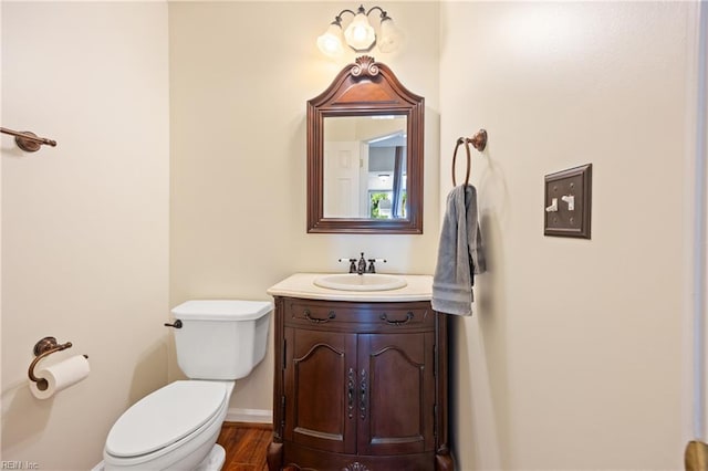 3015 Beech Grove Ln, Suffolk, VA 23435 - bathroom featuring vanity and wood finished floors