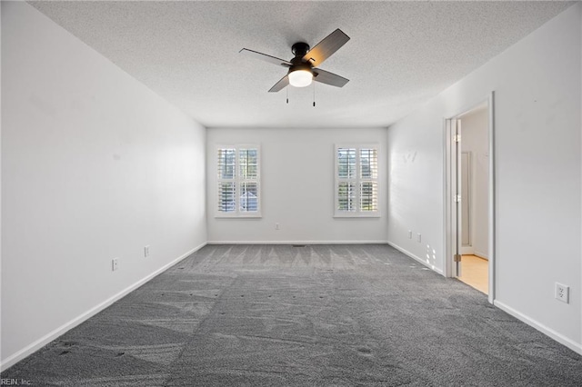 3015 Beech Grove Ln, Suffolk, VA 23435 - carpeted empty room with ceiling fan and a textured ceiling
