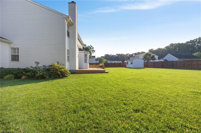 3015 Beech Grove Ln, Suffolk, VA 23435 - view of yard featuring a deck