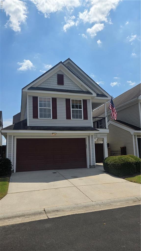 5405 Kiawah Ct, Virginia Beach, VA 23462 - view of front of house featuring driveway and a garage