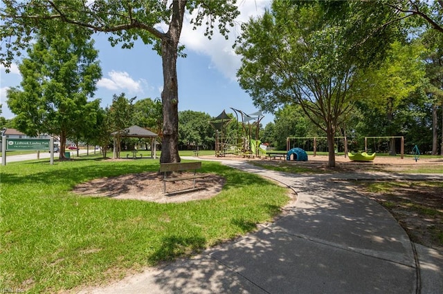 5405 Kiawah Ct, Virginia Beach, VA 23462 - view of home's community with a gazebo and a yard