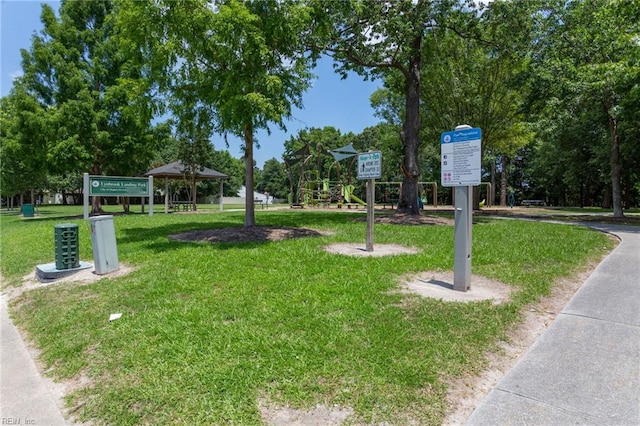 5405 Kiawah Ct, Virginia Beach, VA 23462 - view of community with a lawn and a gazebo