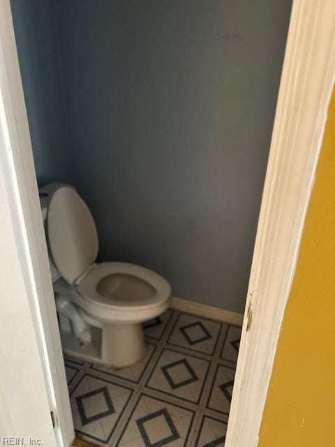 5207 Richard Rd, Virginia Beach, VA 23462 - bathroom featuring toilet and tile patterned floors