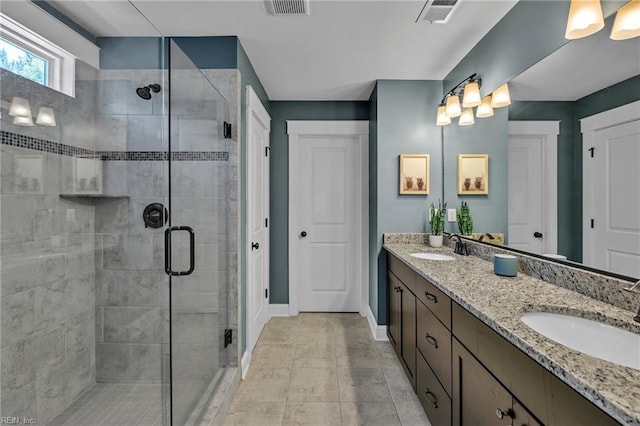 112 Gleneagles, Smithfield, VA 23430 - full bathroom with double vanity and a stall shower