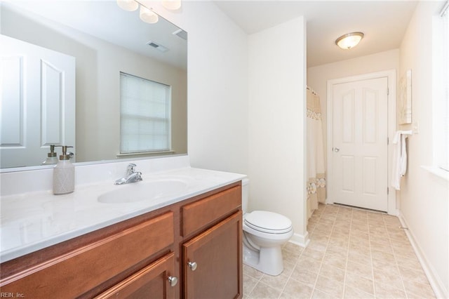 1304 Kemp Bridge Dr, Chesapeake, VA 23320 - bathroom featuring vanity and a shower with shower curtain