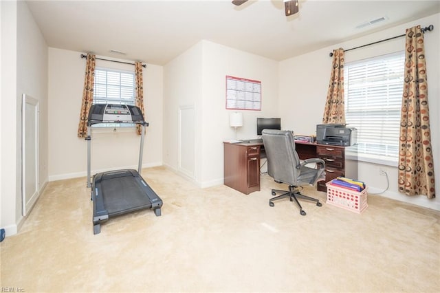 1304 Kemp Bridge Dr, Chesapeake, VA 23320 - office space featuring carpet floors and ceiling fan
