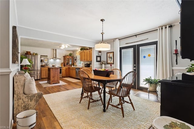 278 Mallard Dr, Hardyville, VA 23070 - dining space with french doors and light wood-style flooring