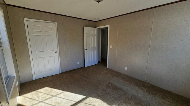 4371 Providence Rd, Hayes, VA 23072 - unfurnished bedroom featuring ornamental molding and carpet flooring