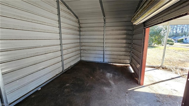 4371 Providence Rd, Hayes, VA 23072 - garage with wooden walls
