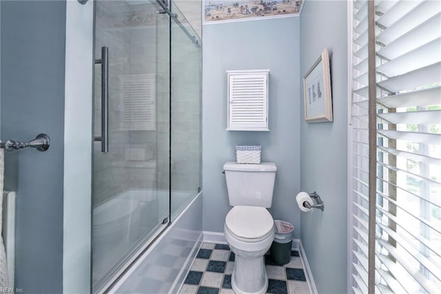 116 W Links, Williamsburg, VA 23188 - bathroom featuring enclosed tub / shower combo and tile patterned floors