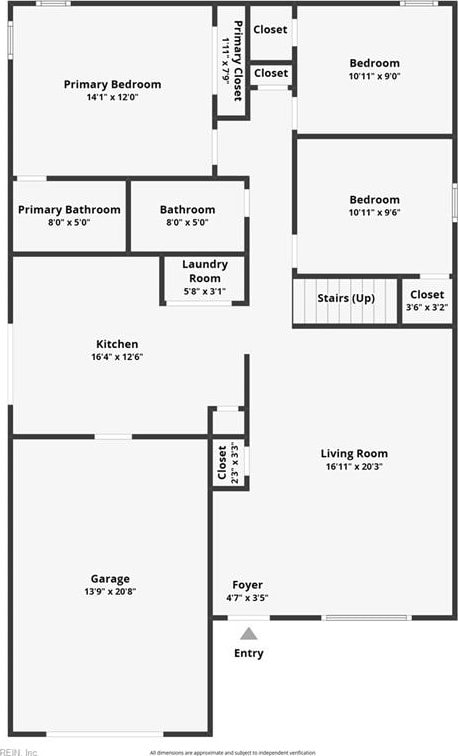 2561 Elon Dr, Virginia Beach, VA 23454 - view of room layout