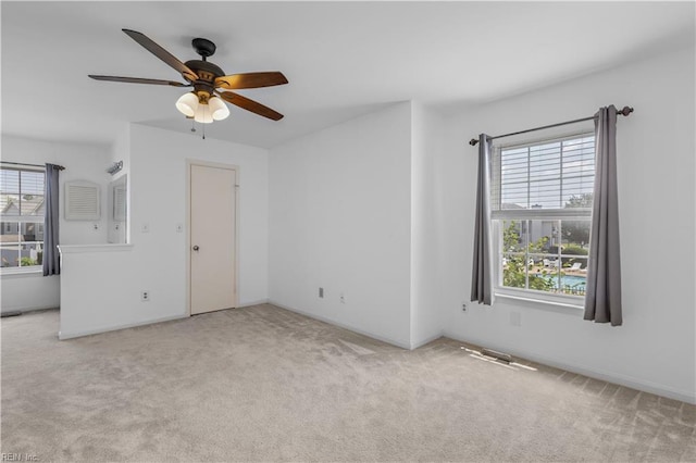 625 Ridge Cir, Chesapeake, VA 23320 - spare room with carpet flooring and ceiling fan