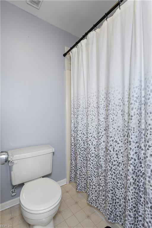 625 Ridge Cir, Chesapeake, VA 23320 - bathroom with tile patterned flooring and curtained shower
