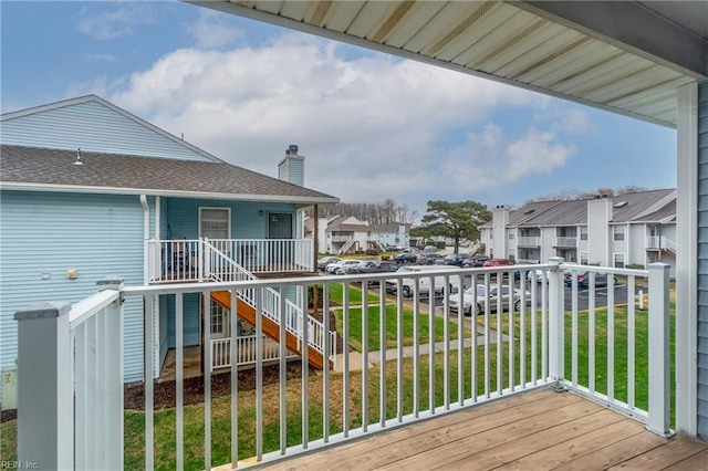 515 Wharf Ct, Virginia Beach, VA 23462 - wooden deck featuring a residential view