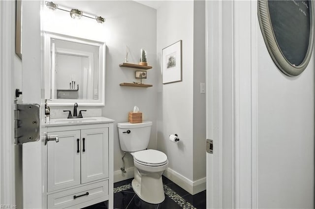 1832 Pitchkettle Rd, Suffolk, VA 23434 - half bathroom featuring vanity and tile patterned floors