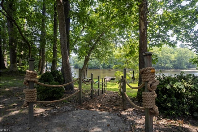 1832 Pitchkettle Rd, Suffolk, VA 23434 - view of yard with a water view