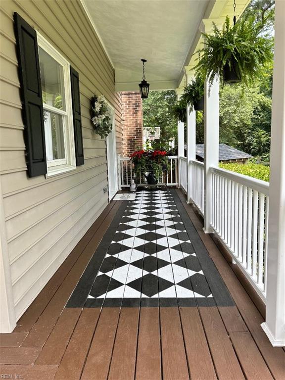1832 Pitchkettle Rd, Suffolk, VA 23434 - view of wooden porch