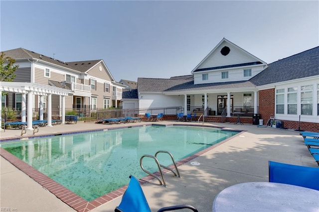 5212 Moreland St Unit 450, Suffolk, VA 23435 - community pool featuring a pergola and a patio