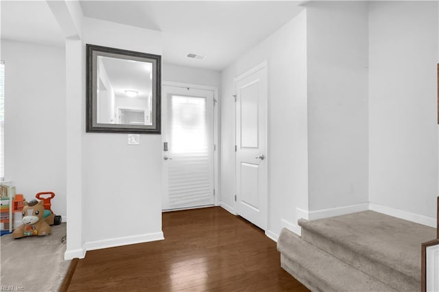 600 Grimes Way, Chesapeake, VA 23324 - entryway featuring plenty of natural light, wood finished floors, and stairs