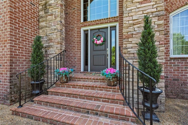 201 Glebe Spring Ln, Yorktown, VA 23693 - view of exterior entry with brick siding