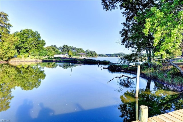 66 Heron Harbor Way, Hudgins, VA 23076 - dock area featuring a water view