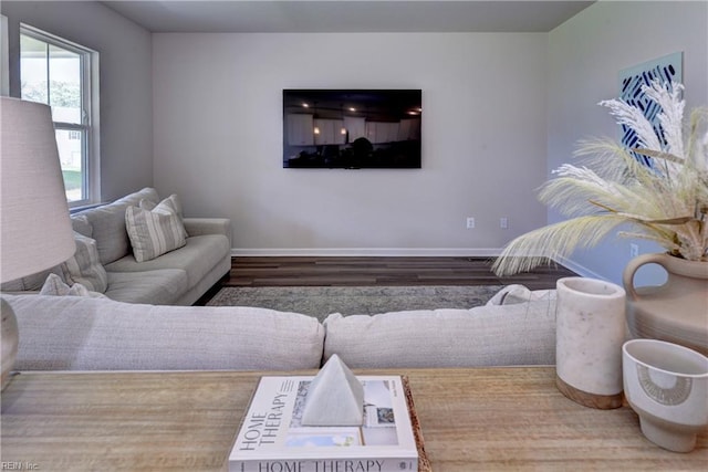 9116 Daydreamer Ct, Toano, VA 23168 - living room with wood finished floors and baseboards