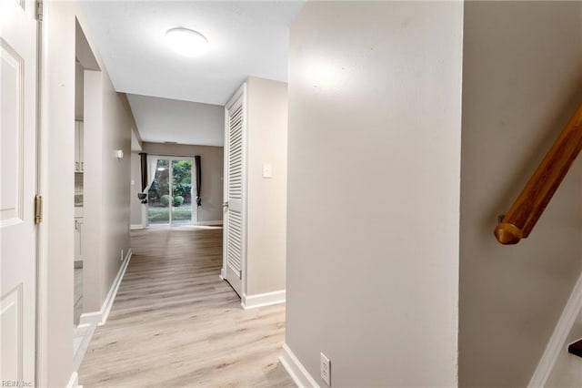 37 Winster Fax, Williamsburg, VA 23185 - hallway featuring light wood-style flooring and baseboards