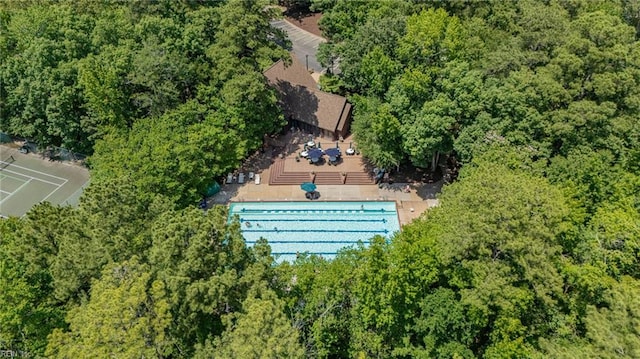 708 Inlet Quay Quay Unit D, Chesapeake, VA 23320 - bird's eye view of a forest
