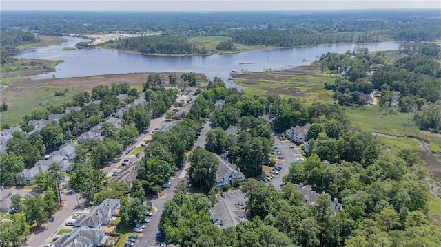 708 Inlet Quay Quay Unit D, Chesapeake, VA 23320 - aerial view of property and surrounding area featuring a large body of water