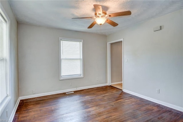831 Quail Ave, Chesapeake, VA 23324 - spare room featuring wood finished floors and a ceiling fan