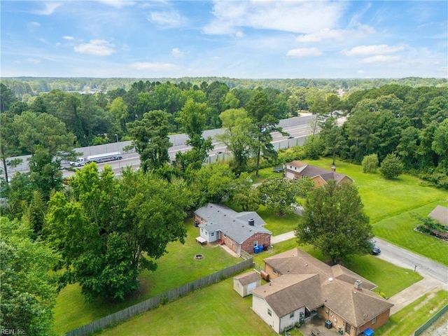 201 Jarvis Rd, Chesapeake, VA 23323 - bird's eye view of a heavily wooded area