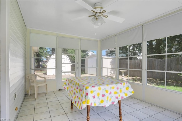 106 Deep Water Cv, Newport News, VA 23606 - sunroom / solarium featuring ceiling fan and outdoor dining area